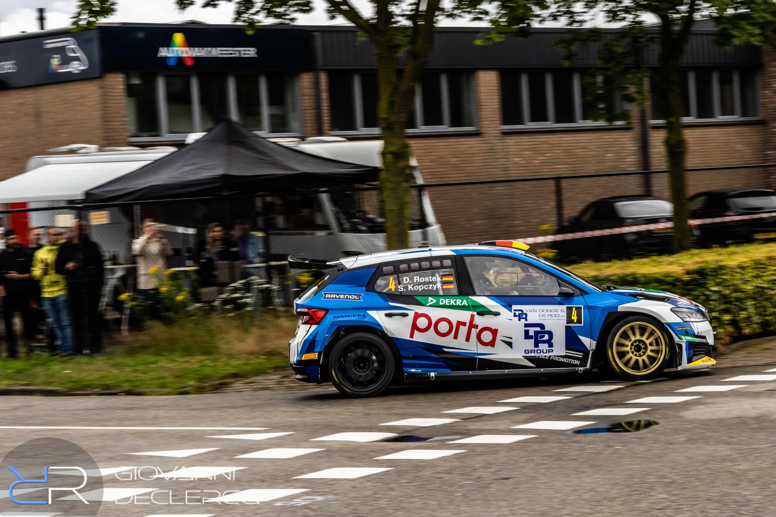 Alle toppers aan de start van de GTC Rally